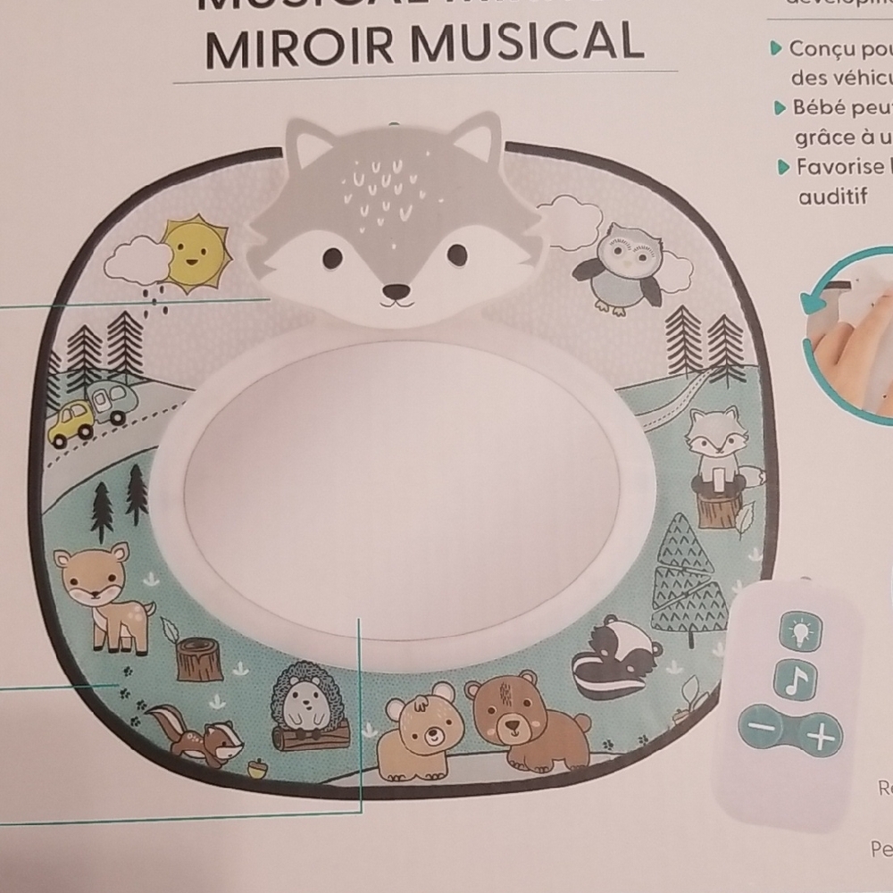 Belle Musical Mirror with LED Lights For The Car Child Toddler Baby Car Mirror - Picture 14 of 14